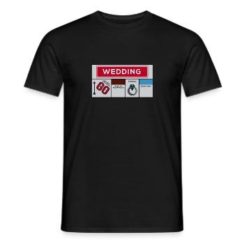 Jeu de mariage de la vie - T-shirt homme - noir - Devant - AI Model Male 178 light (178cm)