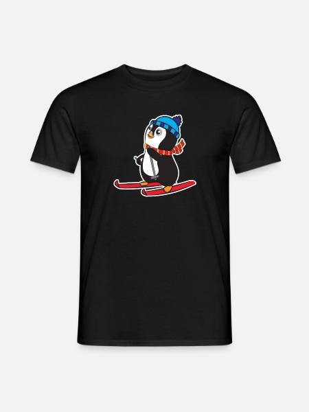 Penguin Ski - Men's T-Shirt - black