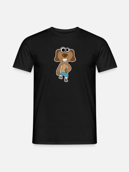 chien de trot doux - T-shirt homme - noir