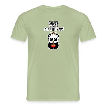 King of the noodles - Men's T-Shirt - sage - Front - AI Model Male 178 light (178cm)