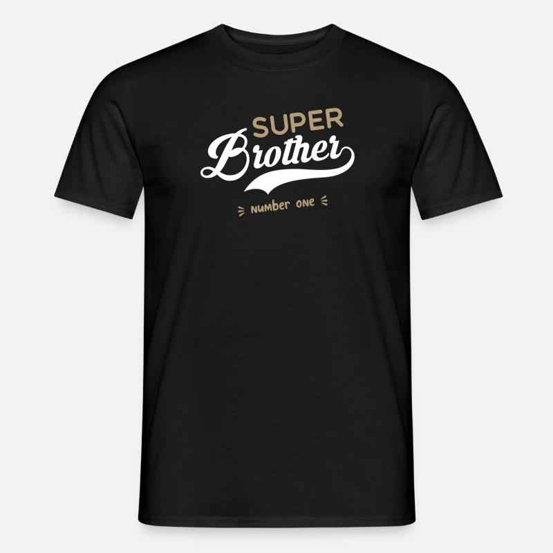 Super Bruder - Männer T-Shirt - Schwarz