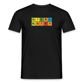 Science Experiments - Science Rocks - Men's T-Shirt - black - Front - AI Model Male 178 light (178cm)