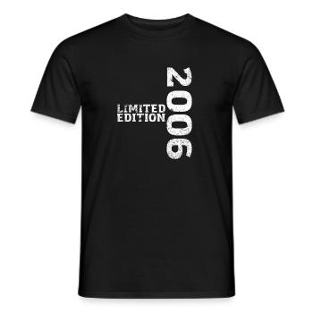 Édition Limitée 2006 16ème Anniversaire Cadeau - T-shirt homme - noir - Devant - AI Model Male 178 light (178cm)
