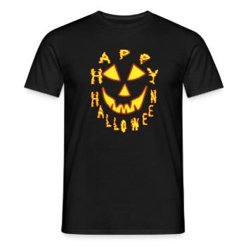 Der Zauber von Halloween in Gelb - Männer T-Shirt - Schwarz - Vorne - AI Model Male 178 light (178cm)