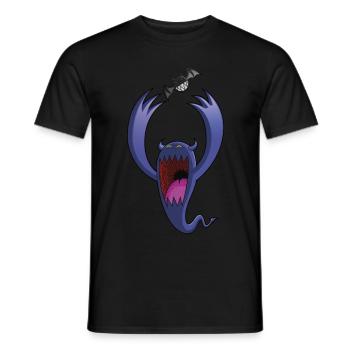 Playing - Men's T-Shirt - black - Front - AI Model Male 178 light (178cm)