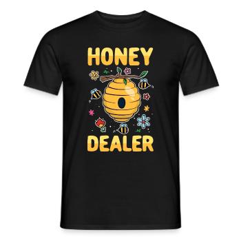 Marchand de miel Apiculteur Abeille Whisperer Bee - T-shirt homme - noir - Devant - AI Model Male 178 light (178cm)