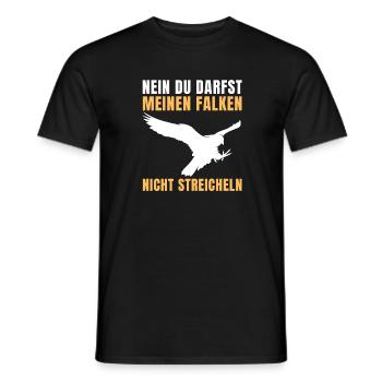 Falknerei Greifvogel Falkner Beizjagd Geschenkidee - Männer T-Shirt - Schwarz - Vorne - AI Model Male 178 light (178cm)