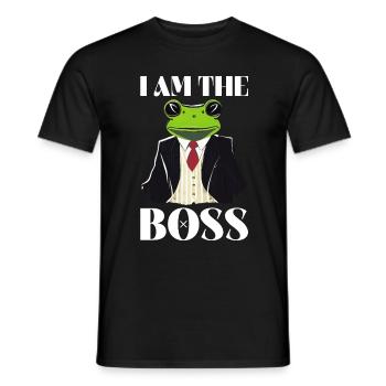 Je suis le patron - Drôle de travail et de conception de chef - T-shirt homme - noir - Devant - AI Model Male 178 light (178cm)