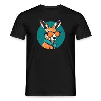 Kangaroo, marsupial, kangaroo, wallaby - Men's T-Shirt - black - Front - AI Model Male 178 light (178cm)