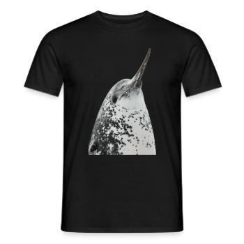 Narwal - Männer T-Shirt - Schwarz - Vorne - AI Model Male 178 light (178cm)