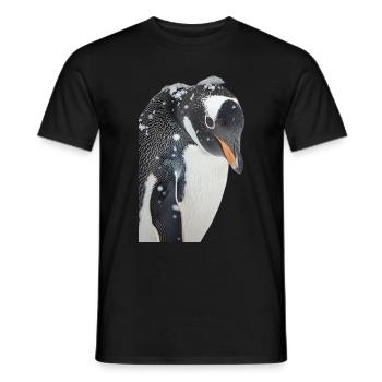 Penguin - Men's T-Shirt - black - Front - AI Model Male 178 light (178cm)
