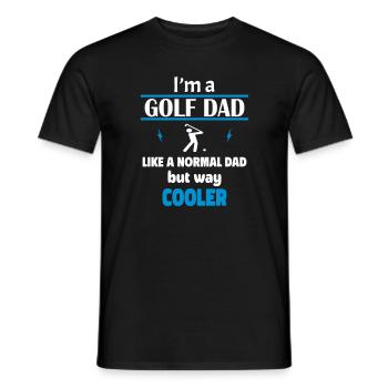 ich bin ein golf papa - Männer T-Shirt - Schwarz - Vorne - AI Model Male 178 light (178cm)