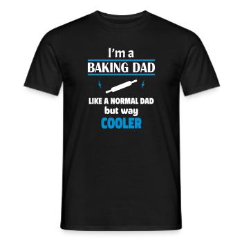 I'm a baking dad - Men's T-Shirt - black - Front - AI Model Male 178 light (178cm)