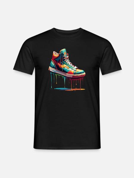 Tennis der Farbe - Männer T-Shirt - Schwarz
