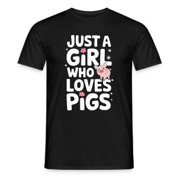 Animal cochon - T-shirt homme - noir - Devant - AI Model Male 178 light (178cm)