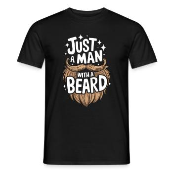Bart Schnurrbart Bärtige Männer - Männer T-Shirt - Schwarz - Vorne - AI Model Male 178 light (178cm)
