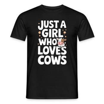 Éleveur de vaches Ferme Éleveur de vaches - T-shirt homme - noir - Devant - AI Model Male 178 light (178cm)