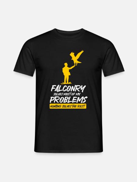 Falconry Ornithology Gift - Men's T-Shirt - black