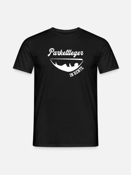 Parkettleger Rente Rentner Bodenleger Ruhestand - Männer T-Shirt - Schwarz
