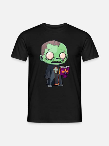 Priest Halloween - Men's T-Shirt - black