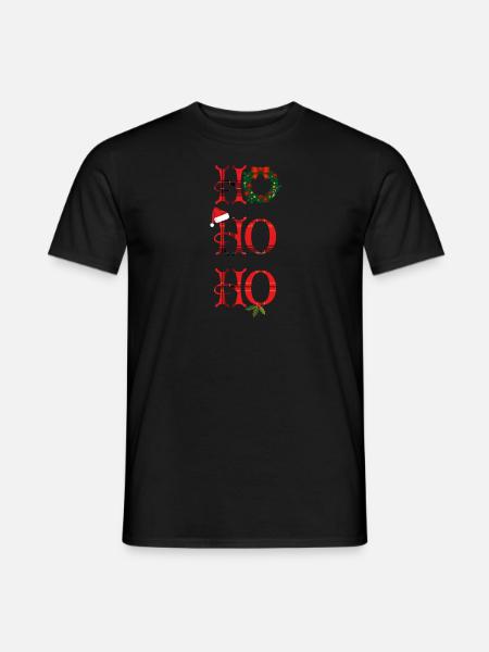 HoHoHo Christmas - Men's T-Shirt - black