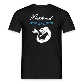 Mermaid Free Style - Männer T-Shirt - Schwarz - Vorne - AI Model Male 178 light (178cm)