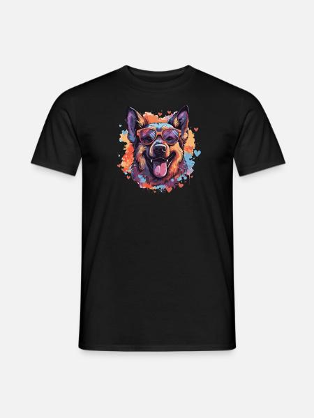 Happy Dog 2 - Men's T-Shirt - black