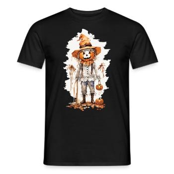 Épouvantail magique Halloween Cottagecore - T-shirt homme - noir - Devant - AI Model Male 178 light (178cm)