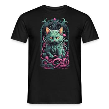 Chats démon Underworld occulte Halloween Design - T-shirt homme - noir - Devant - AI Model Male 178 light (178cm)