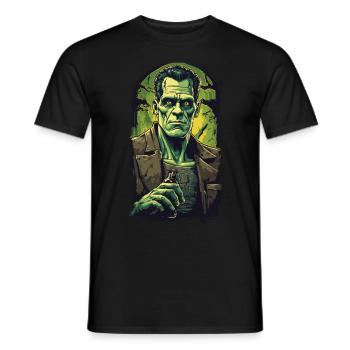 Durstiger Ghul Halloween Bierliebhaber Fun - Männer T-Shirt - Schwarz - Vorne - AI Model Male 178 light (178cm)