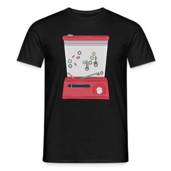 Toss d’anneau d’eau - T-shirt homme - noir - Devant - AI Model Male 178 light (178cm)