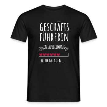 Geschäftsführerin Chefin CEO Ausbildung Geschenk - Männer T-Shirt - Schwarz - Vorne - AI Model Male 178 light (178cm)