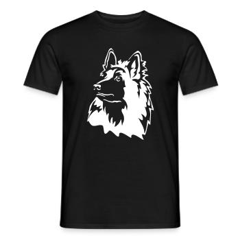 Tervueren Head "Black Edition" - Men's T-Shirt - black - Front - AI Model Male 178 light (178cm)