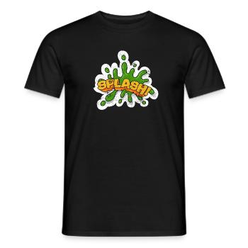 COMIC COMICSTYLE CARTOON SPLASH COMICS UPS MOTIFS - Men's T-Shirt - black - Front - AI Model Male 178 light (178cm)