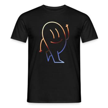 Funny Pictures Retro Vintage - Men's T-Shirt - black - Front - AI Model Male 178 light (178cm)