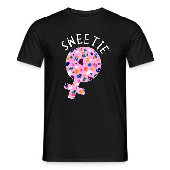 Süßigkeiten Nachspeise Naschen Süß Spruch - Männer T-Shirt - Schwarz - Vorne - AI Model Male 178 light (178cm)
