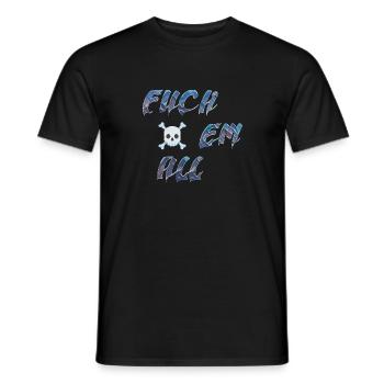 Fuck em all - T-shirt homme - noir - Devant - AI Model Male 178 light (178cm)
