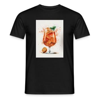 Sprizz Illustration - T-shirt homme - noir - Devant - AI Model Male 178 light (178cm)