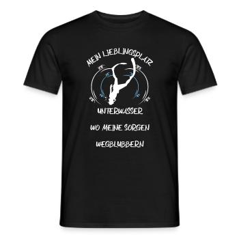 Taucher tauchen Sporttaucher Gerätetauchen - Männer T-Shirt - Schwarz - Vorne - AI Model Male 178 light (178cm)