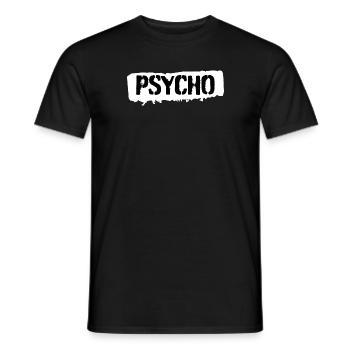 Psycho - Männer T-Shirt - Schwarz - Vorne - AI Model Male 178 light (178cm)