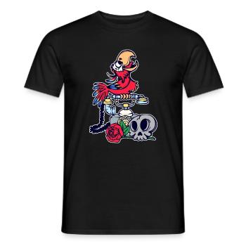 Papagei Tier Vogel Afrika Vogelliebhaber Zoo - Männer T-Shirt - Schwarz - Vorne - AI Model Male 178 light (178cm)