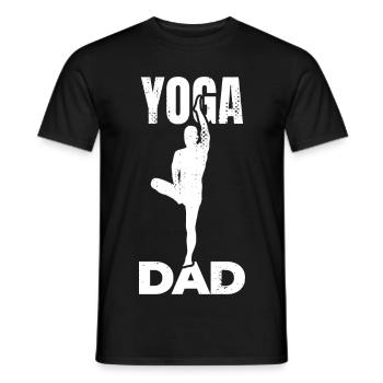 Yoga Dad - Männer T-Shirt - Schwarz - Vorne - AI Model Male 178 light (178cm)