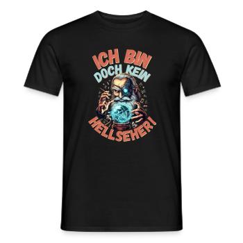 Bin doch kein Hellseher - Männer T-Shirt - Schwarz - Vorne - AI Model Male 178 light (178cm)