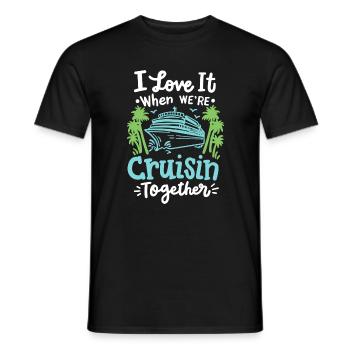 Kreuzfahrt Reise Familie Paare - Männer T-Shirt - Schwarz - Vorne - AI Model Male 178 light (178cm)