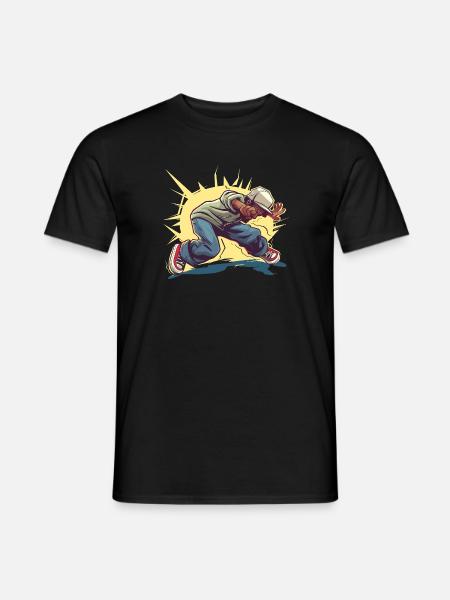 Graphique Breakdancer - T-shirt homme - noir
