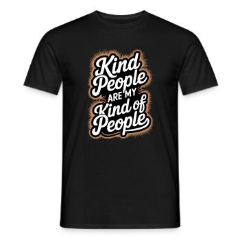 Les gens gentils sont mon genre de personnes - T-shirt homme - noir - Devant - AI Model Male 178 light (178cm)