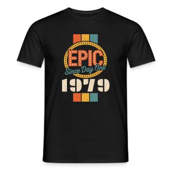 Legendary since 1979 - Men's T-Shirt - black - Front - AI Model Male 178 light (178cm)