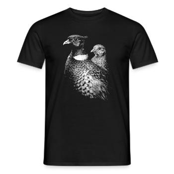 Fasan und Henne - Männer T-Shirt - Schwarz - Vorne - AI Model Male 178 light (178cm)