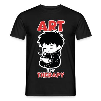 Professional Cloud Tester Manga Zen - T-shirt homme - noir - Devant - AI Model Male 178 light (178cm)