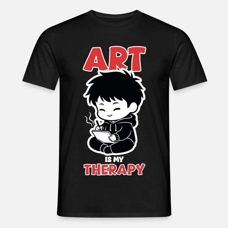Professional Cloud Tester Manga Zen - Men's T-shirt - black